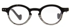 AJ Morgan Eyewear Vintage-Inspired|Round/Oval*Bird's Eye Grey Wood