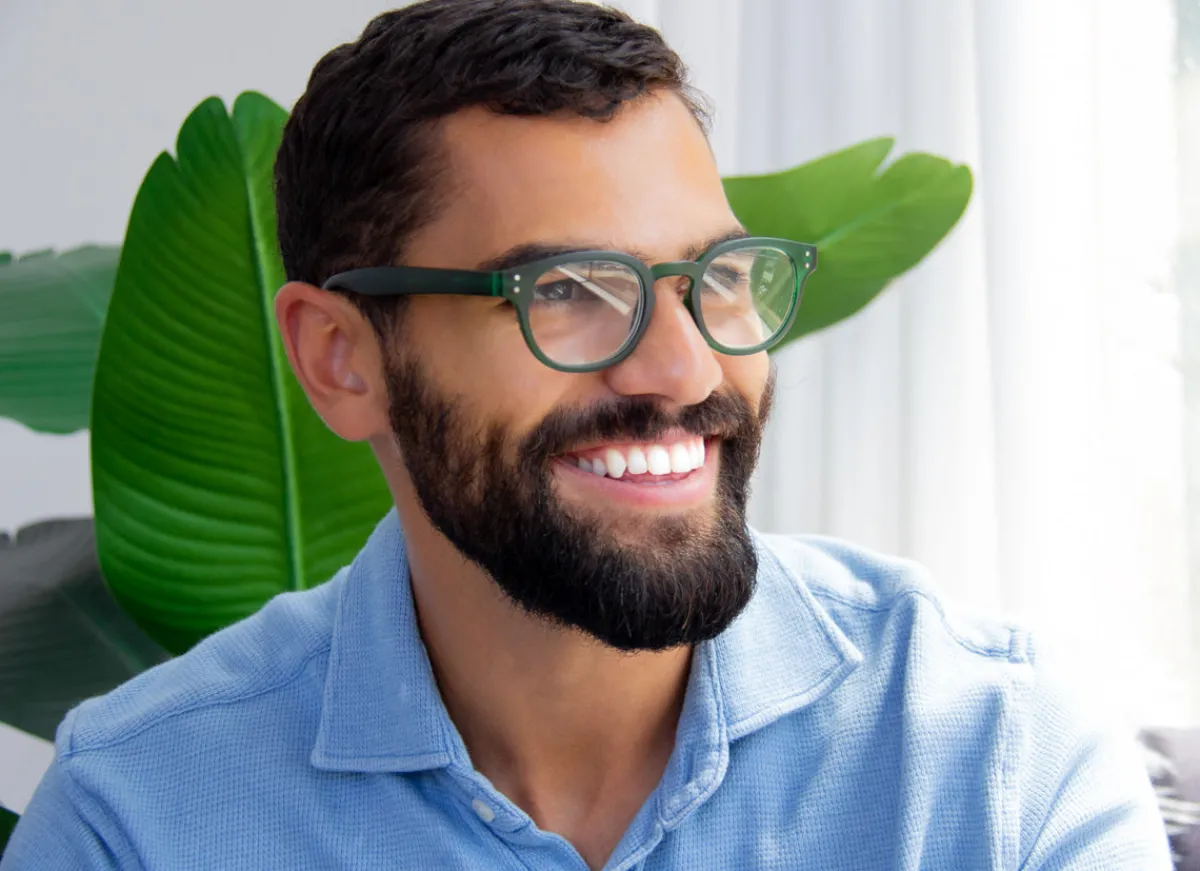 AJ Morgan Eyewear Round/Oval|Round/Oval*Broadway Blues (Blue-Light Computer Reading Glasses)