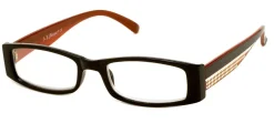 AJ Morgan Eyewear Popular Priced|Rectangular*Glimmer Black/Orange
