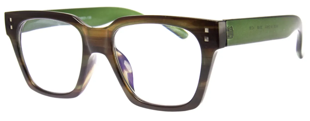 AJ Morgan Eyewear Rectangular|Oversized*Optimistic (Blue-Light Computer Reading Glasses)
