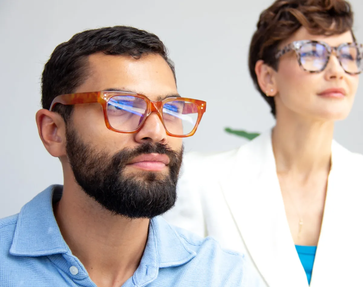 AJ Morgan Eyewear Rectangular|Oversized*Optimistic (Blue-Light Computer Reading Glasses)